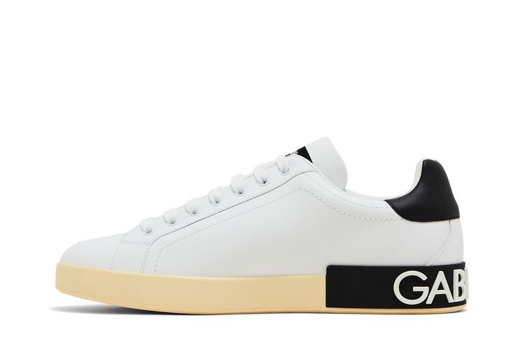 Dolce & Gabbana Portofino Low 'DG Logo Print - White Black'