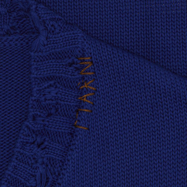Marni Dishevelled V Neck Sweater 'Bluette'