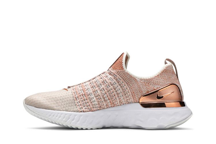 Nike Wmns React Phantom Run Flyknit 2 Premium 'Fossil Stone Metallic Red Bronze'