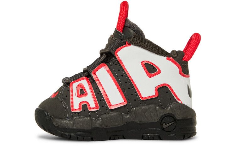 Nike Air More Uptempo TD 'Medium Ash Siren Red White'