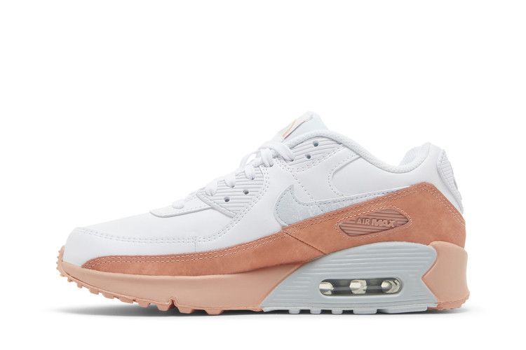 Nike Air Max 90 Leather SE GS 'White Light Madder Root'