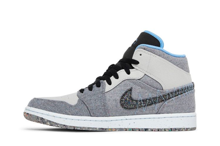 Air Jordan 1 Mid 'Crater Grey University Blue'