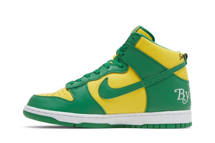 Supreme x Nike Dunk High SB 'By Any Means - Brazil'