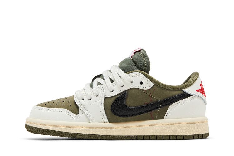 Travis Scott x Air Jordan 1 Retro Low OG SP PS 'Reverse Olive / Medium Olive'