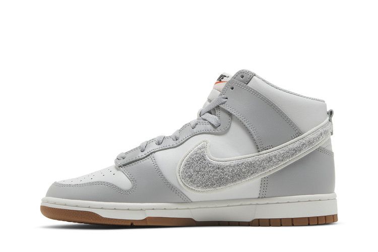 Nike Men's Dunk High 'Chenille Swoosh - Light Smoke Grey'