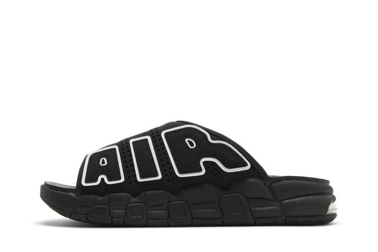 Nike Air More Uptempo Slide ‘Black - Black Sole’