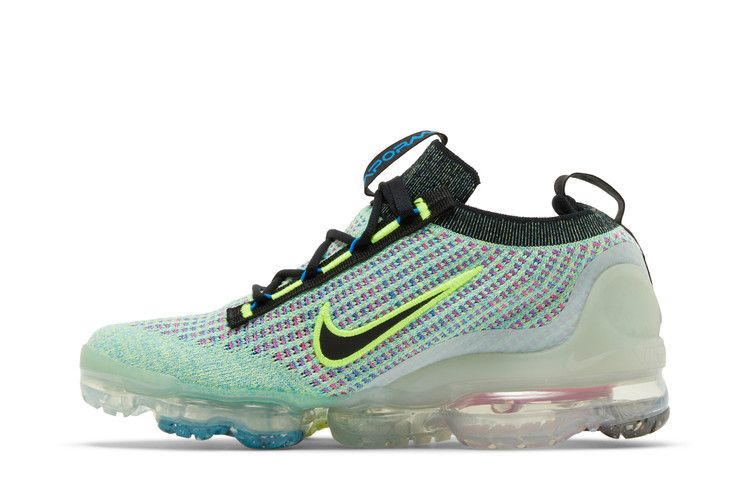 Nike Air VaporMax 2021 Flyknit Next Nature GS 'Volt Photo Blue'