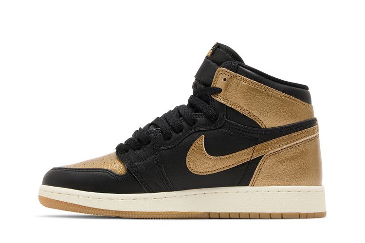 Air Jordan 1 Retro High OG GS 'Black Gold'