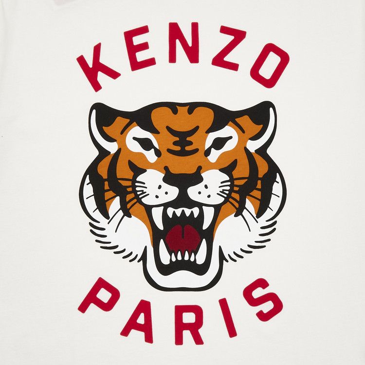 Kenzo Lucky Tiger Oversize T-Shirt 'Off White'