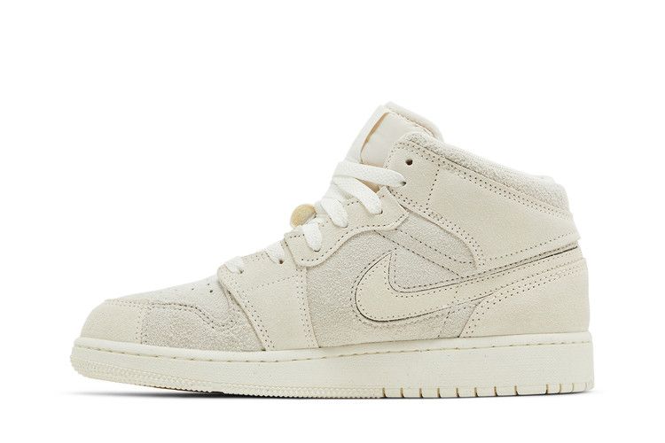 Air Jordan 1 Mid SE Craft GS 'Pale Ivory'