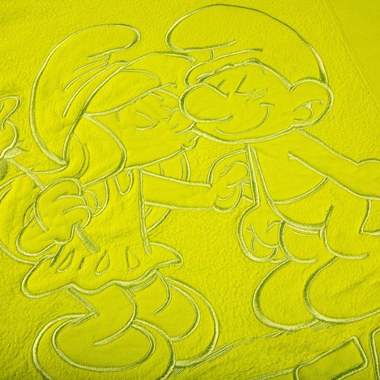 Supreme x Smurfs Hooded Sweatshirt 'Acid Green'
