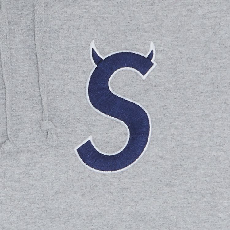 Supreme S Logo Hooded Sweatshirt 'Heather Grey'