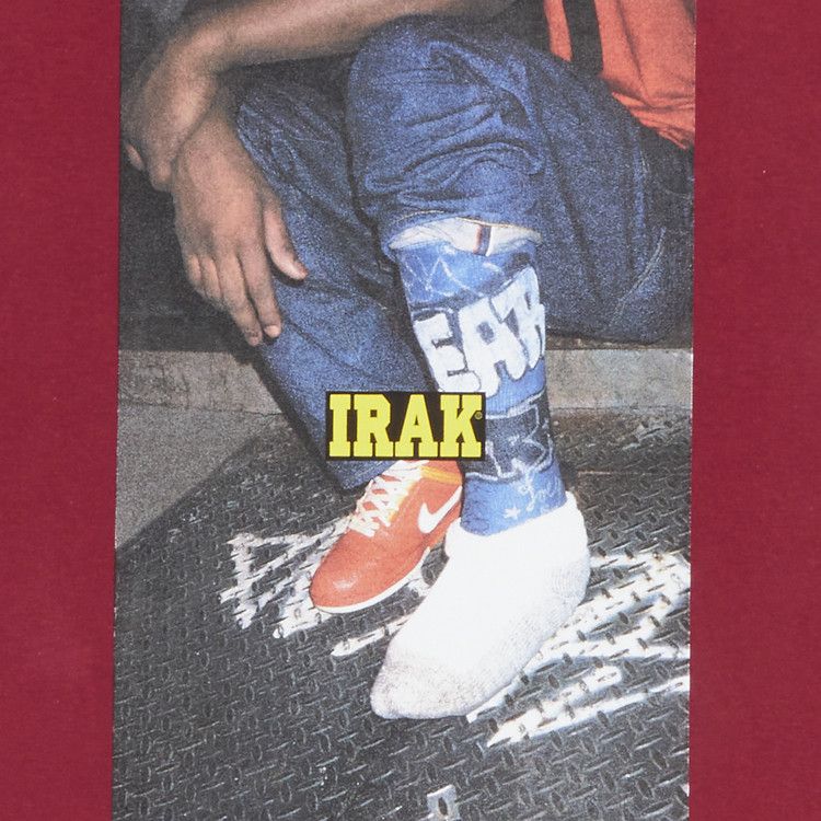 Supreme x IRAK Cast Tee 'Cardinal'