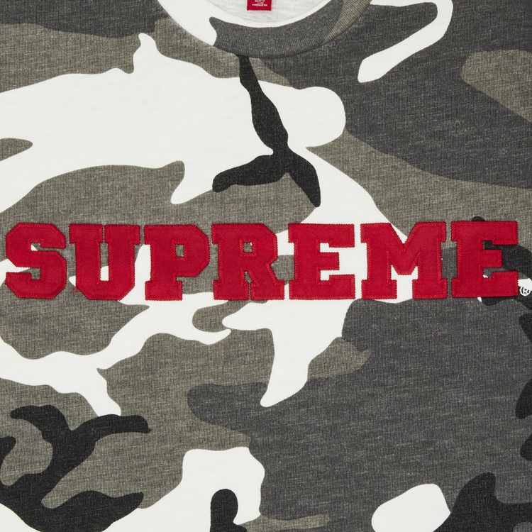 Supreme Collegiate Short-Sleeve Top 'Snow Camo'