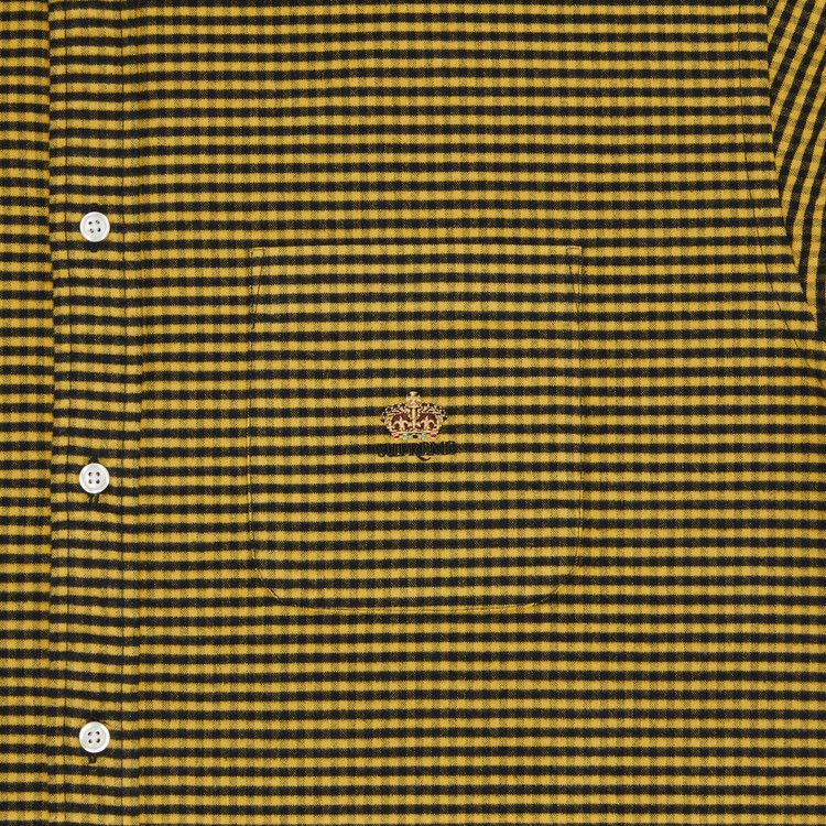 Supreme Loose Fit Flannel Oxford Shirt 'Yellow Plaid'