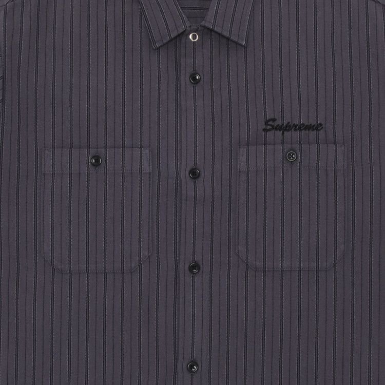 Supreme AOI Eyes Short-Sleeve Work Shirt 'Stripe'