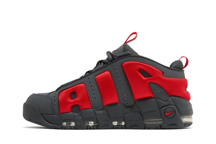 Nike Air More Uptempo Low 'Dark Grey Light Crimson'