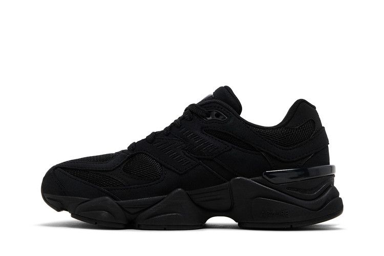 New Balance 9060 Big Kid 'Triple Black Suede'