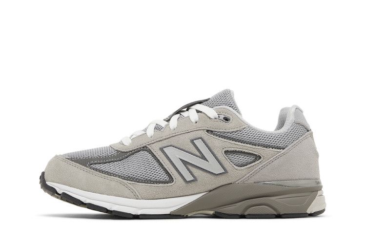 New Balance 990v4 Big Kid 'Kool Grey Silver Filigree'