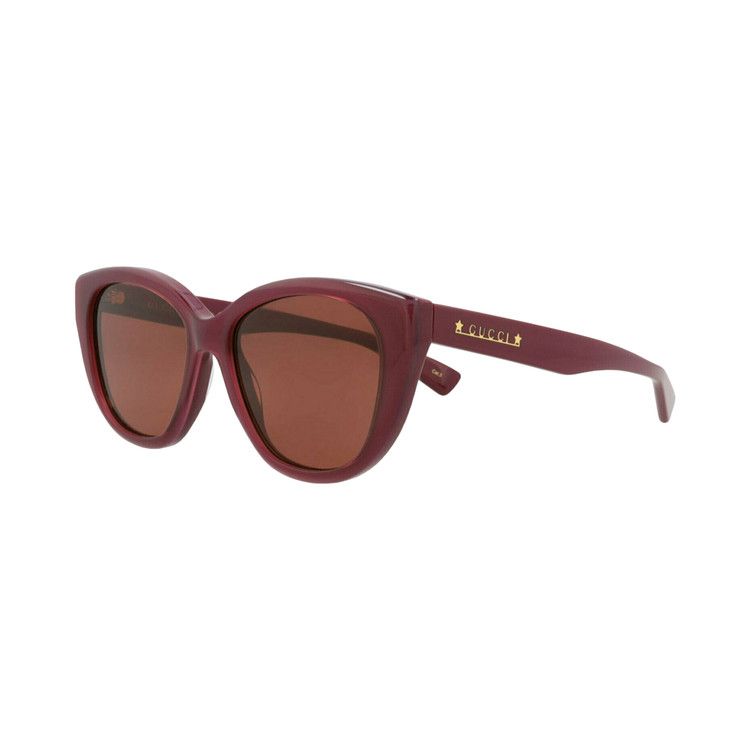 Gucci Cat Eye Sunglasses 'Burgundy/Brown'