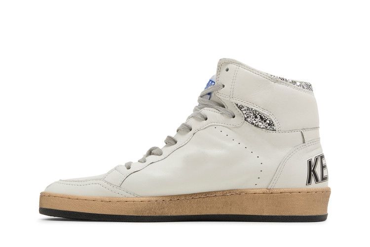 Golden Goose Wmns Sky Star 'White Silver Glitter'