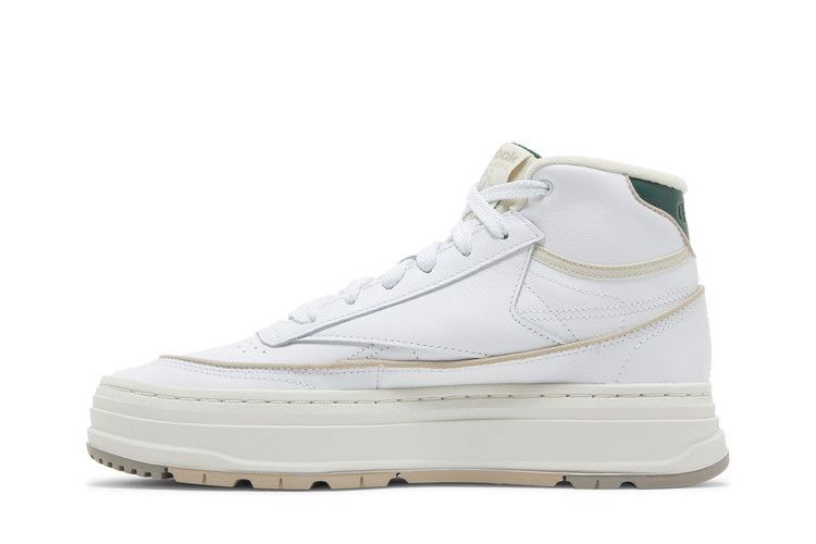 Reebok Wmns Club C Geo Mid 'White Dark Green'