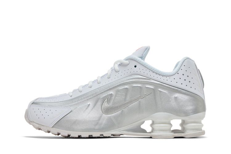 Nike Shox R4 'White Metallic Silver' 2024