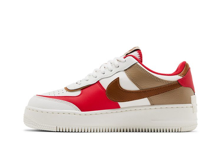 Nike Wmns Air Force 1 Shadow 'Phantom Fire Red Khaki'