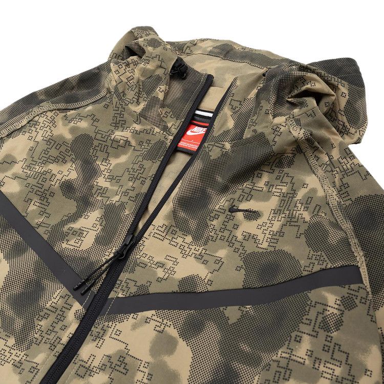 Nike Tech Dri-FIT Woven Camo Windrunner Oversized Jacket 'Neutral Olive/Black'