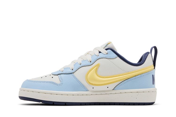 Nike Court Borough Low Recraft GS  'Celestine Blue Soft Yellow'