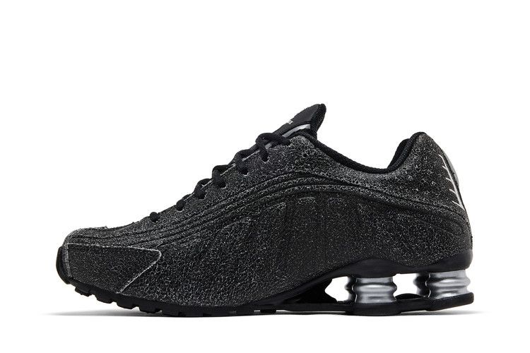 Nike Shox R4 'Black Distressed Leather'