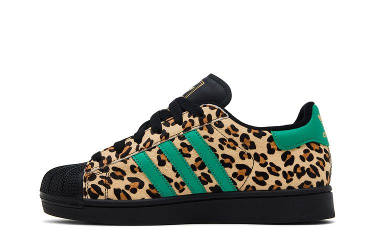 adidas Wmns Superstar 'Black Court Green Leopard'