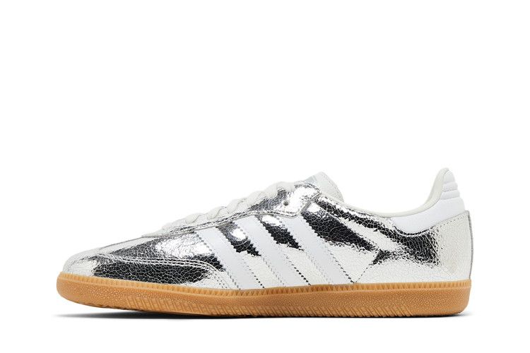 adidas Wmns Samba OG 'Cracked Metallic Pack - Silver'