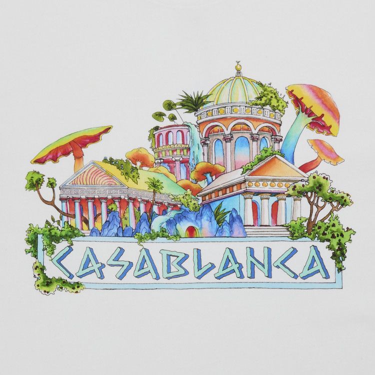 Casablanca The Road To Knowledge Printed T-Shirt 'White'