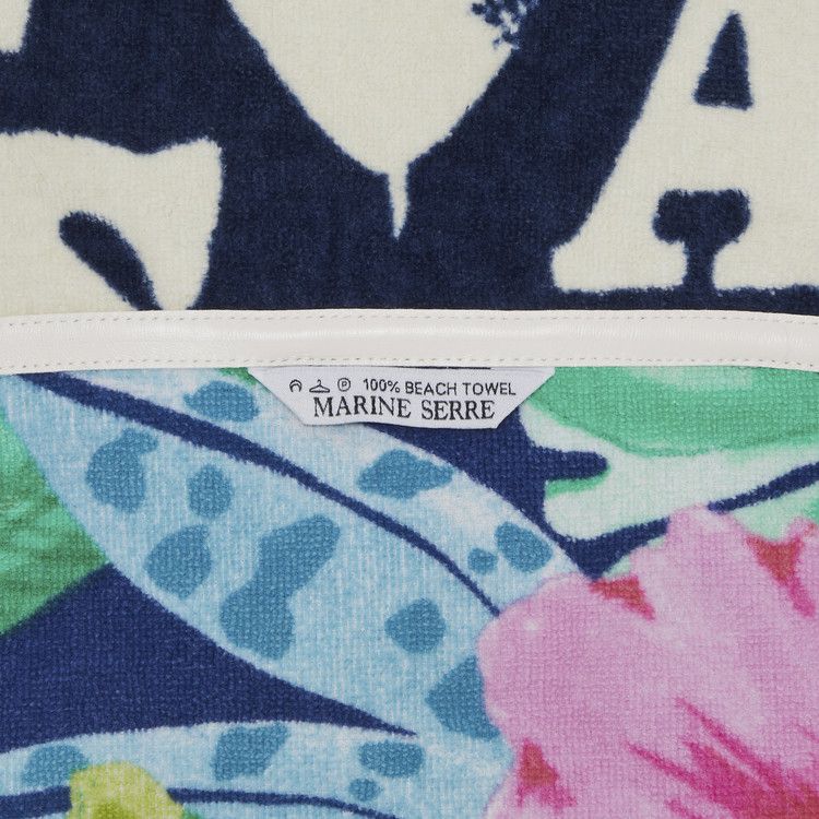 Marine Serre Regenerated Jersey Jacquard Towels Bowling Shirt 'Multicolor'