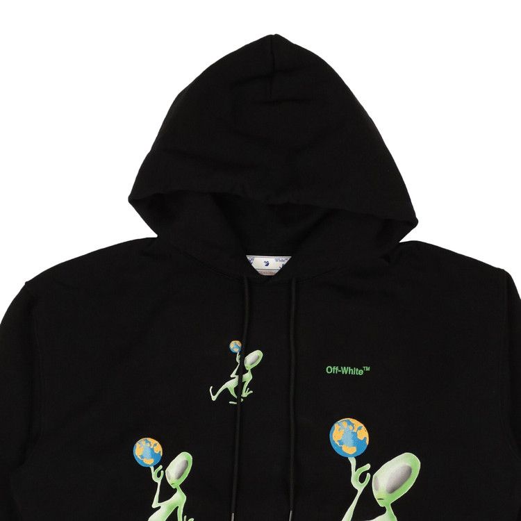 Off-White Alien Arrow Skate Hoodie 'Black'