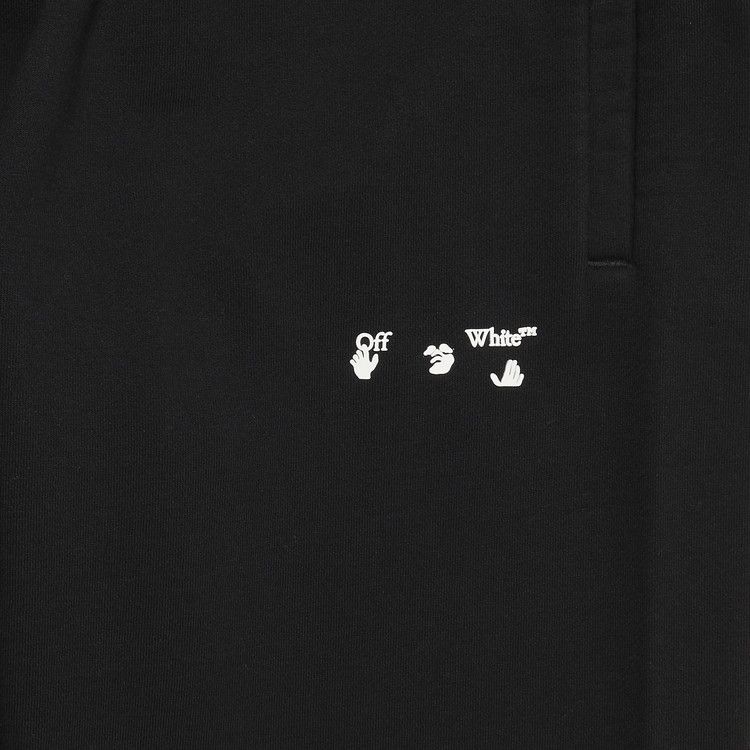 Off-White OW Logo Slim Cuffed Sweatpant 'Black'