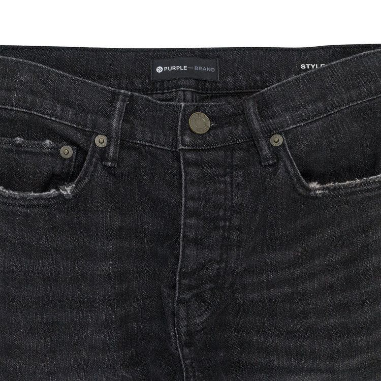 PURPLE BRAND Over Spray Skinny Jeans 'Black'