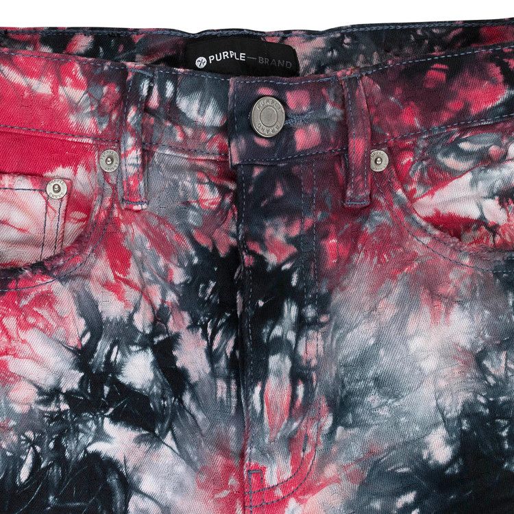 PURPLE BRAND Tie Dye Jacquard Monogram Shorts 'Black'