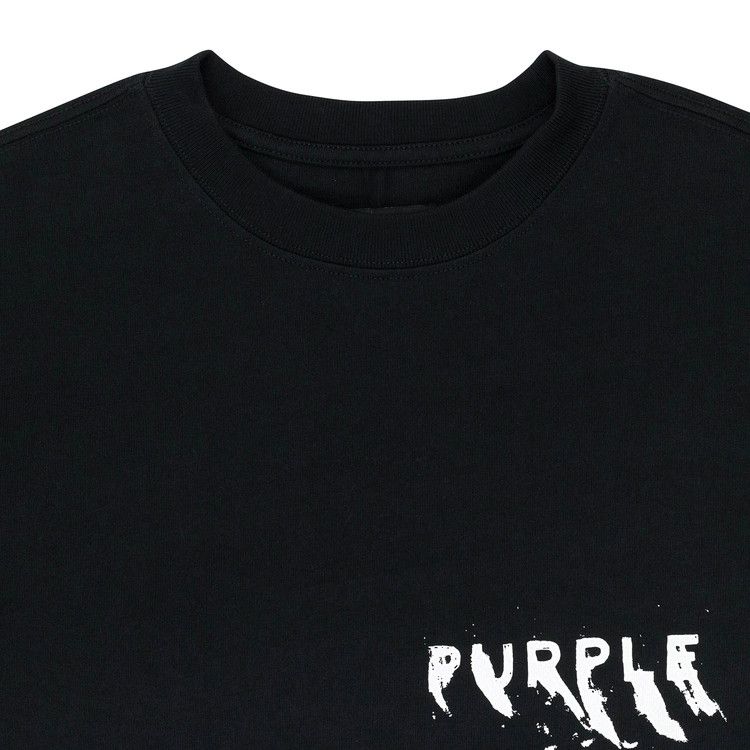 PURPLE BRAND Heavy Jersey Short-Sleeve Tee 'Black'