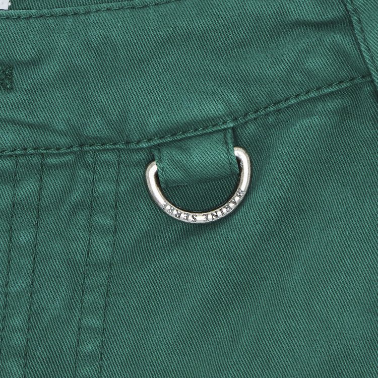 Marine Serre Workwear Pants 'Evergreen'