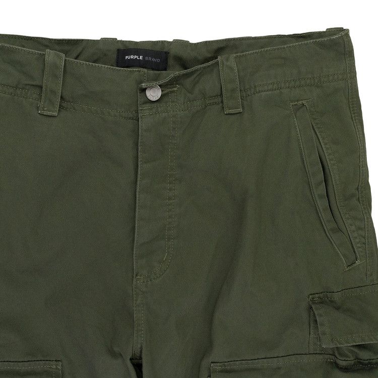 PURPLE BRAND Double Pocket Cargo Pants 'Green'