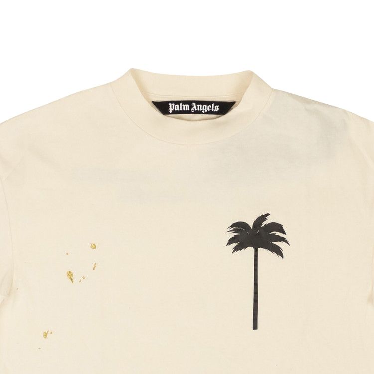 Palm Angels PXP Painted Classic Tee 'Butter/Black'