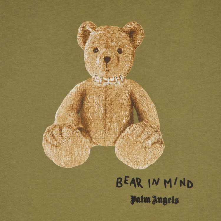Palm Angels Bear In Mind Tee 'Army Green/Brown'