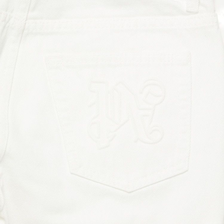 Palm Angels Monogram Embossed Jeans 'Off White'