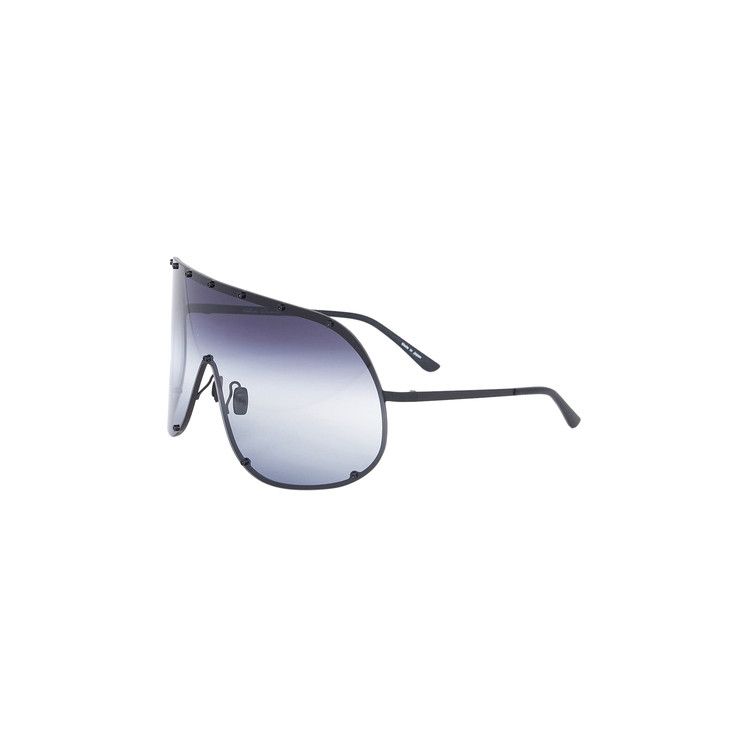 Rick Owens Shield Sunglasses 'Black/Clear'