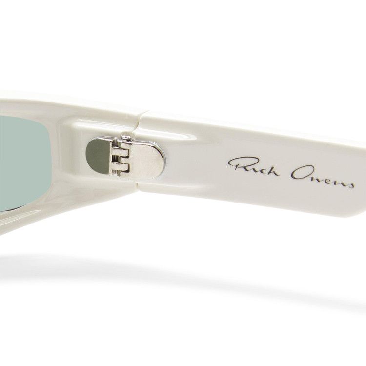 Rick Owens Fog Sunglasses 'Pearl Temple/Forest'