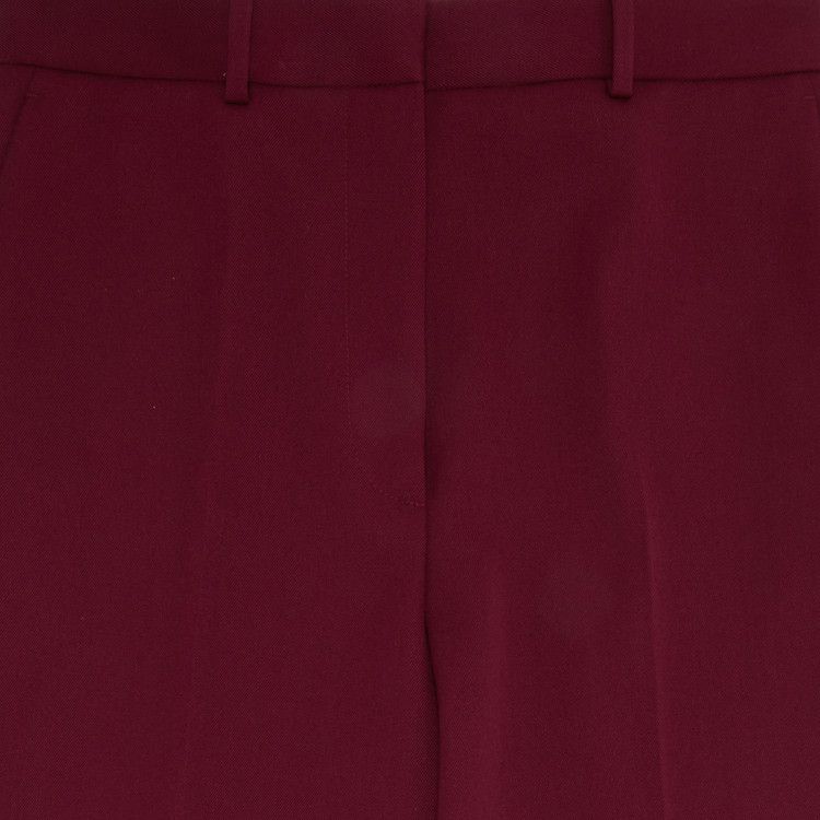Lanvin Wide Leg Tailored Pant 'Burgundy'
