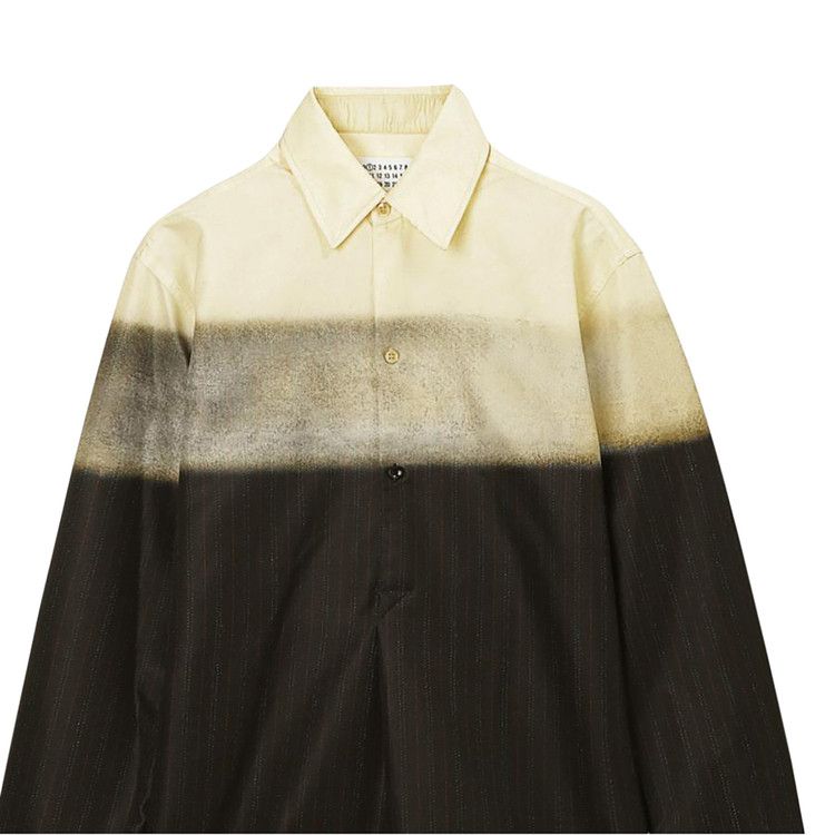 Maison Margiela Long-Sleeve Shirt 'Blue Pinstripes'