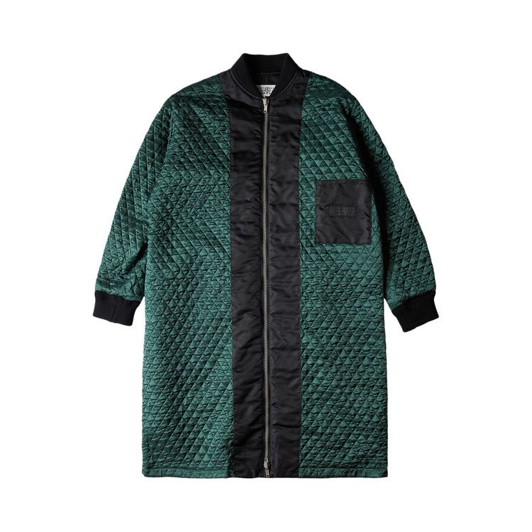 MM6 Maison Margiela Long Nylon Bomber Coat 'Black'